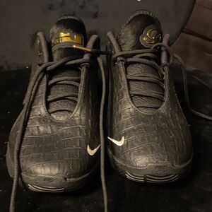 Nike Black and Gold Athletic Shoes